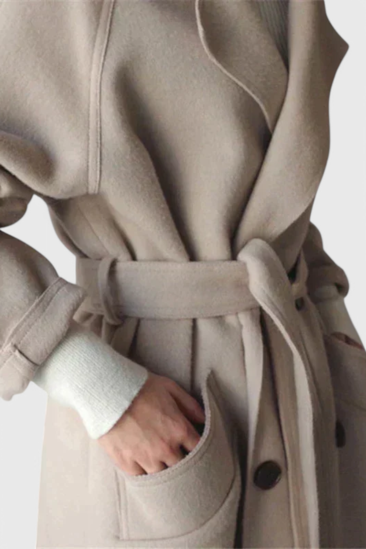 Astrid | Belted Wrap Coat