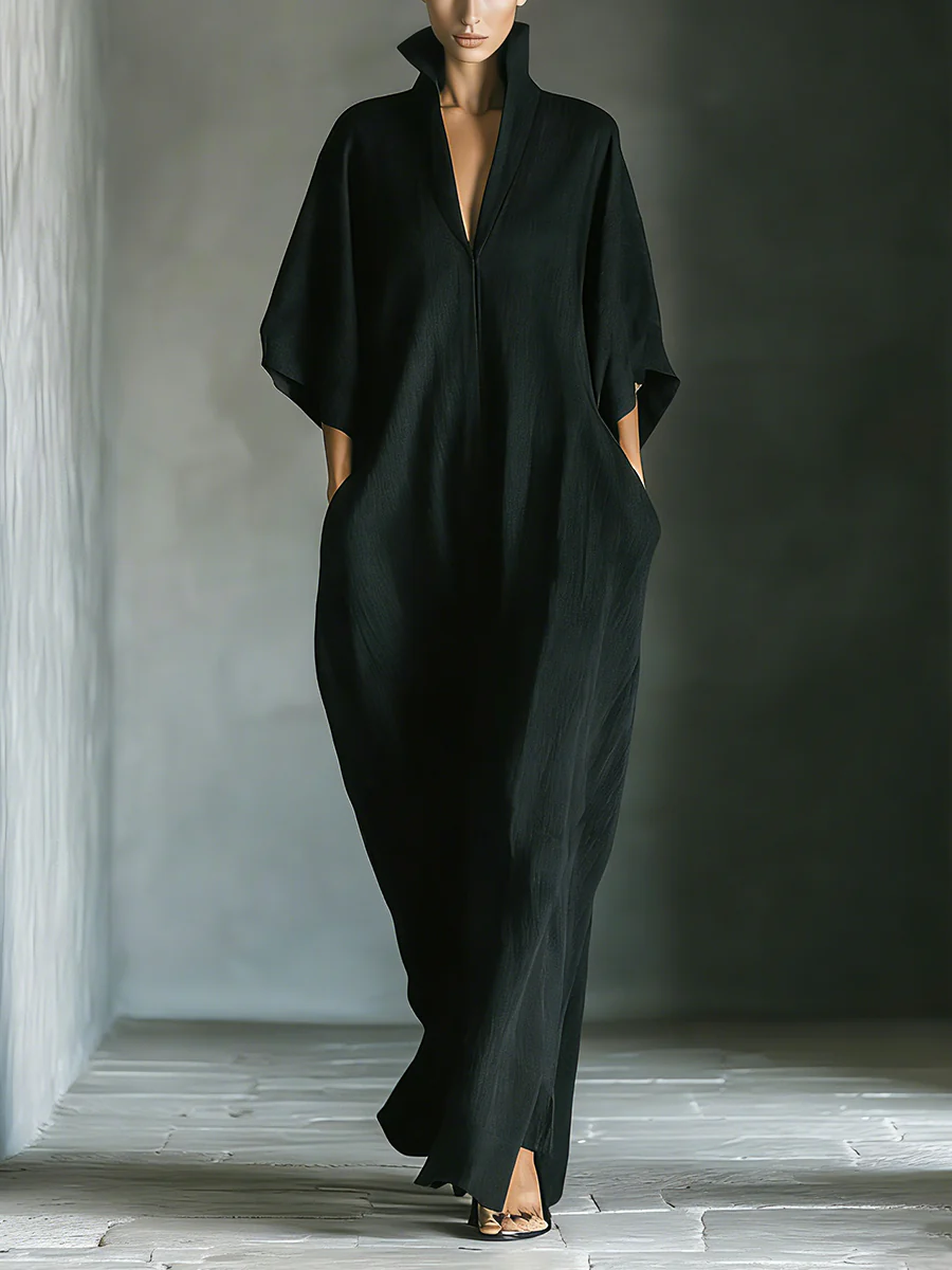 Susan | Oversized Kimono-Sleeve Maxi Dress