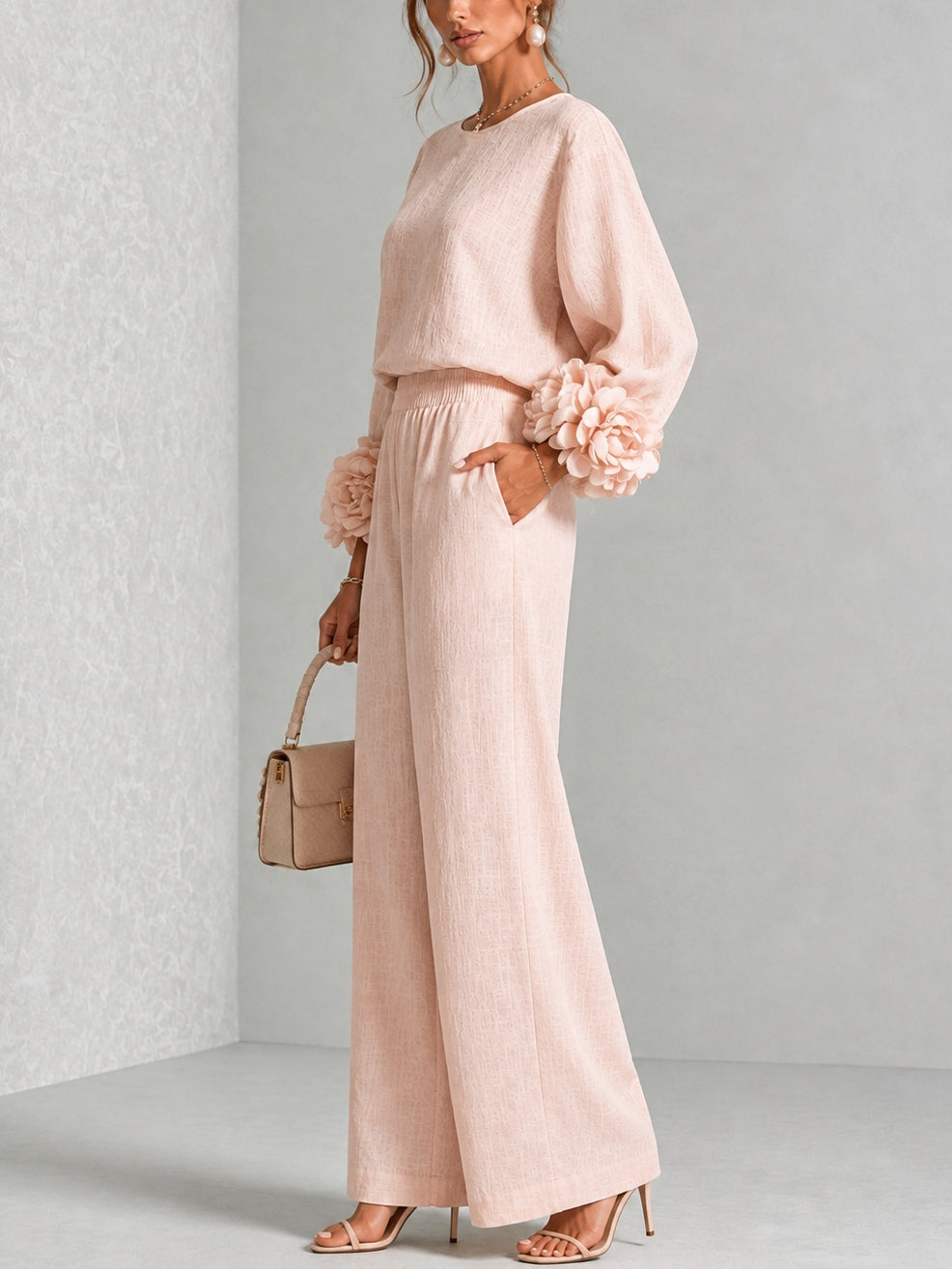 Amelia | Floral Cuff Two-Piece Set
