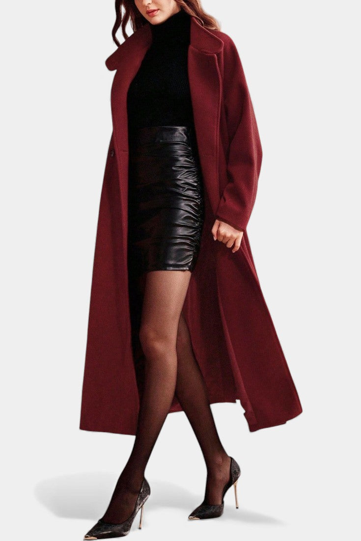 Delphina | Belted Long-Line Coat