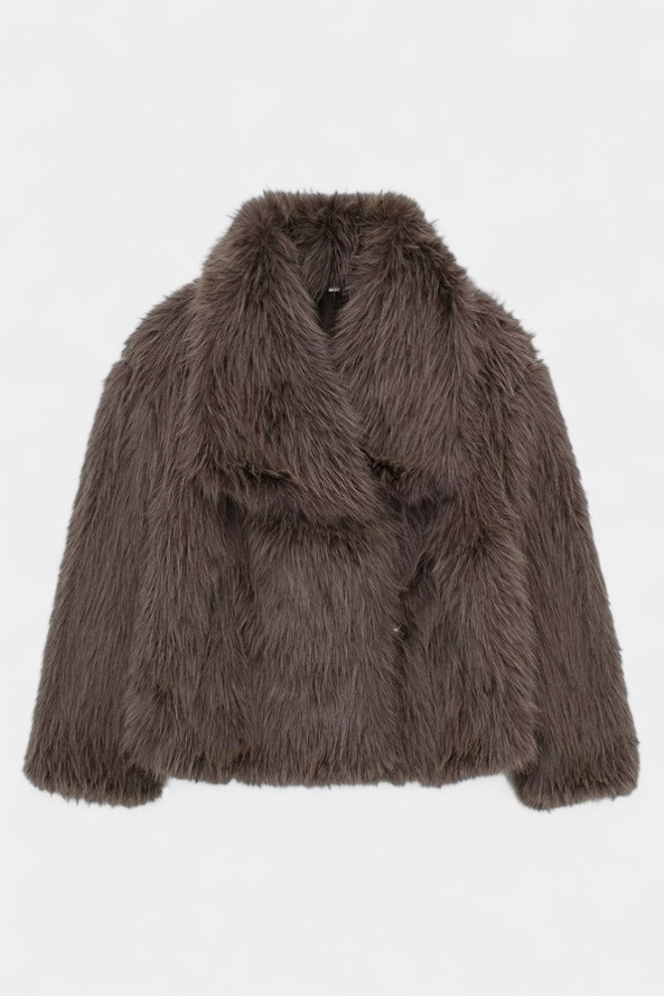 Sadie | Plush Statement-Collar Coat