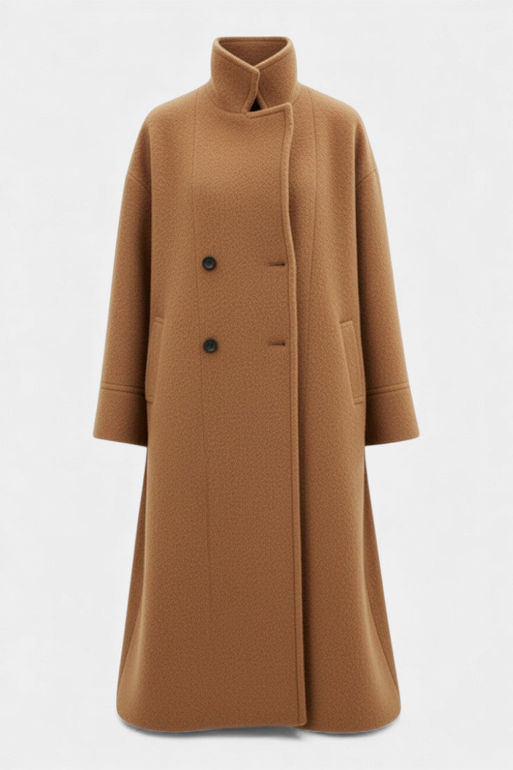 Tamsin | Oversized Double-Breasted Long Coat