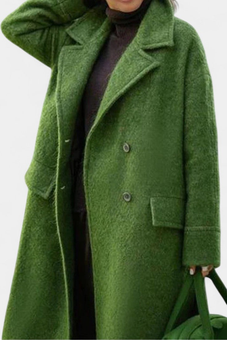 Tamsin | Oversized Double-Breasted Long Coat