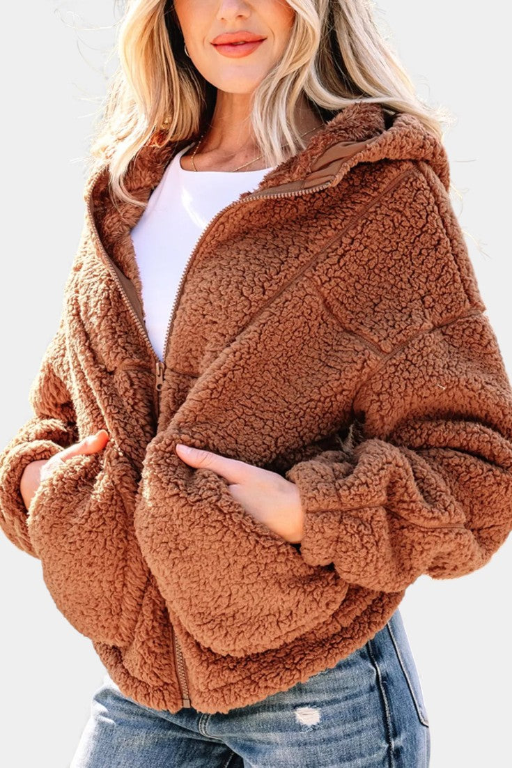 Talia | Cosy Hooded Zip Jacket