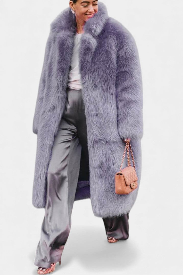 Lila | Plush Longline Coat