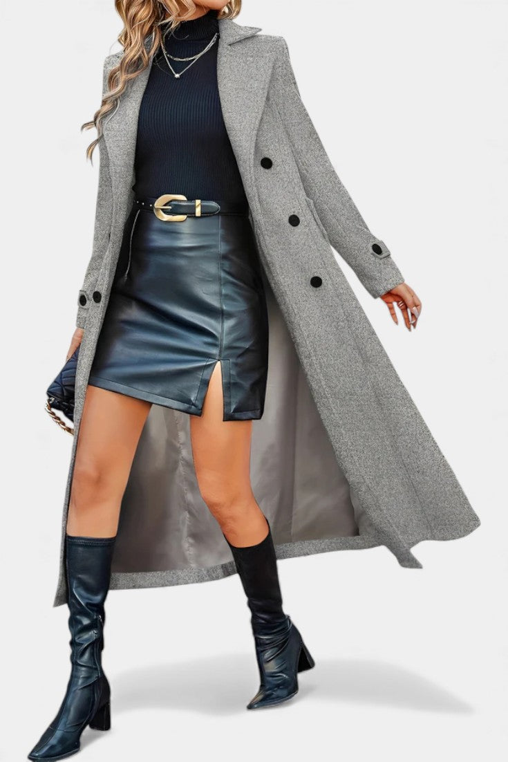 Sloane | Double-Breasted Longline Coat