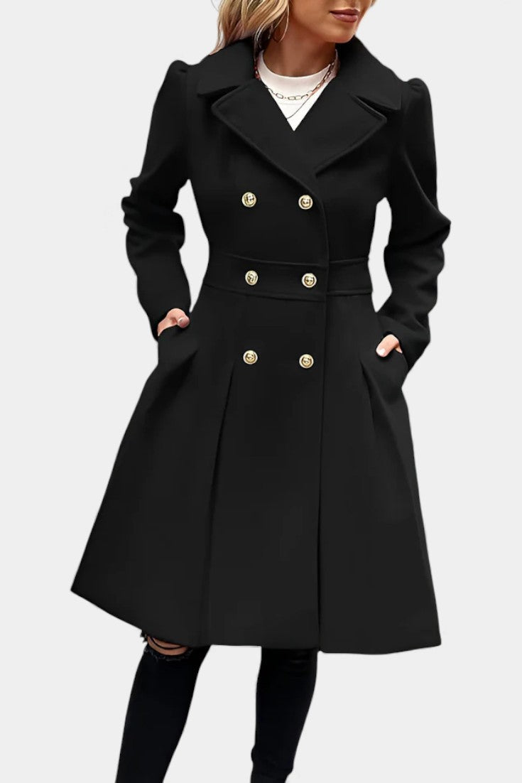 Rosemarie | Double-Breasted Flared Coat