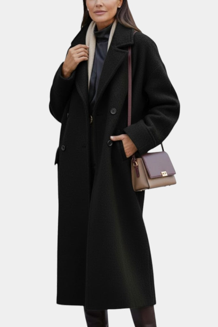 Tamsin | Oversized Double-Breasted Long Coat