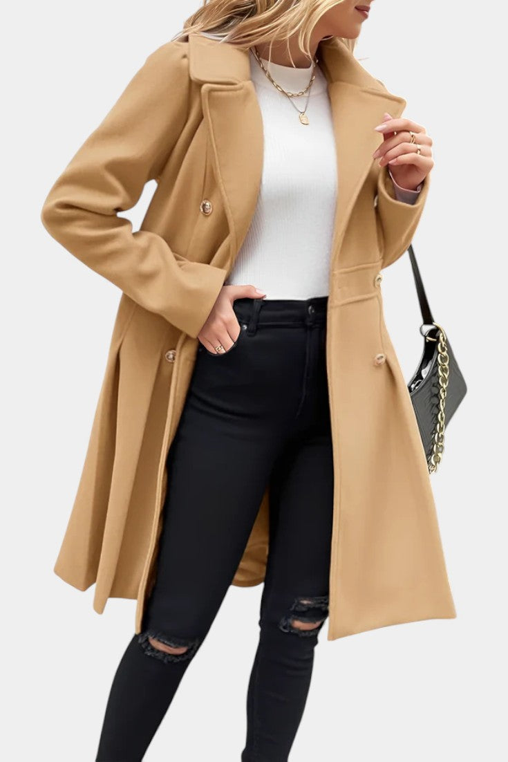 Rosemarie | Double-Breasted Flared Coat
