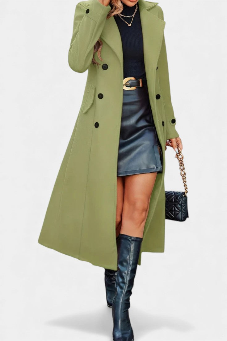 Sloane | Double-Breasted Longline Coat