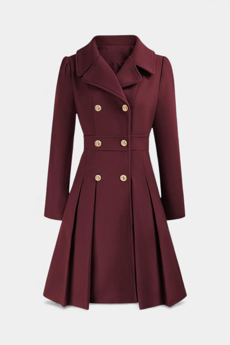 Rosemarie | Double-Breasted Flared Coat