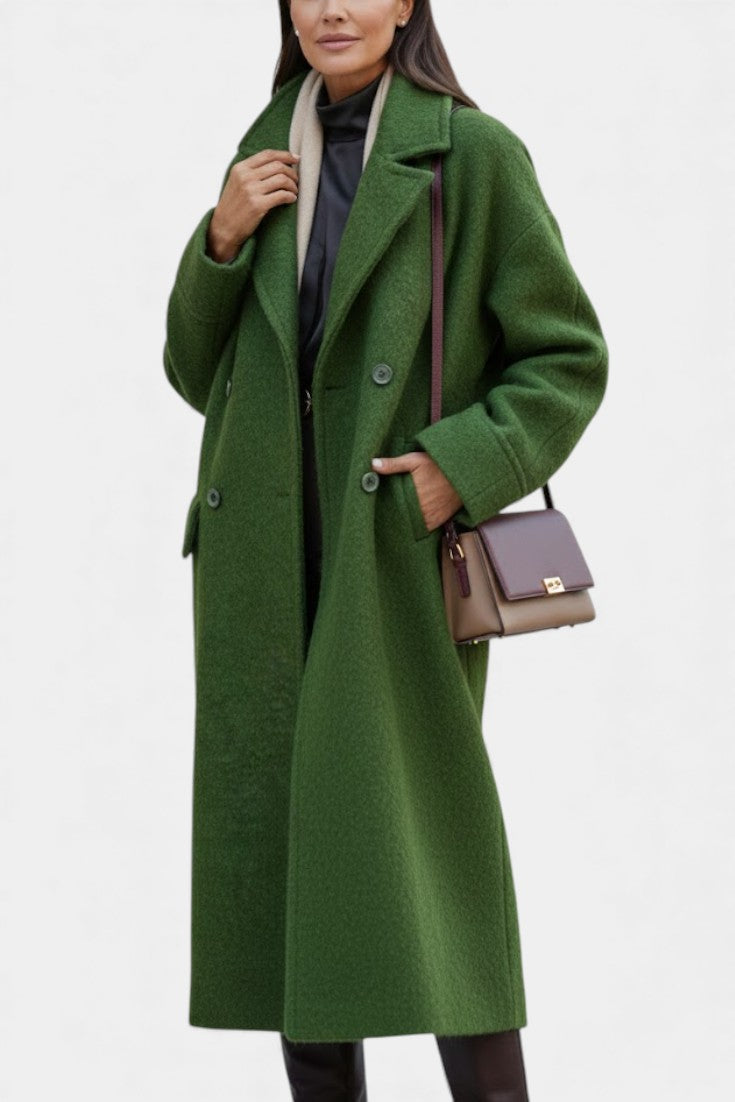 Tamsin | Oversized Double-Breasted Long Coat