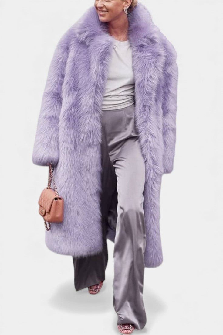 Lila | Plush Longline Coat