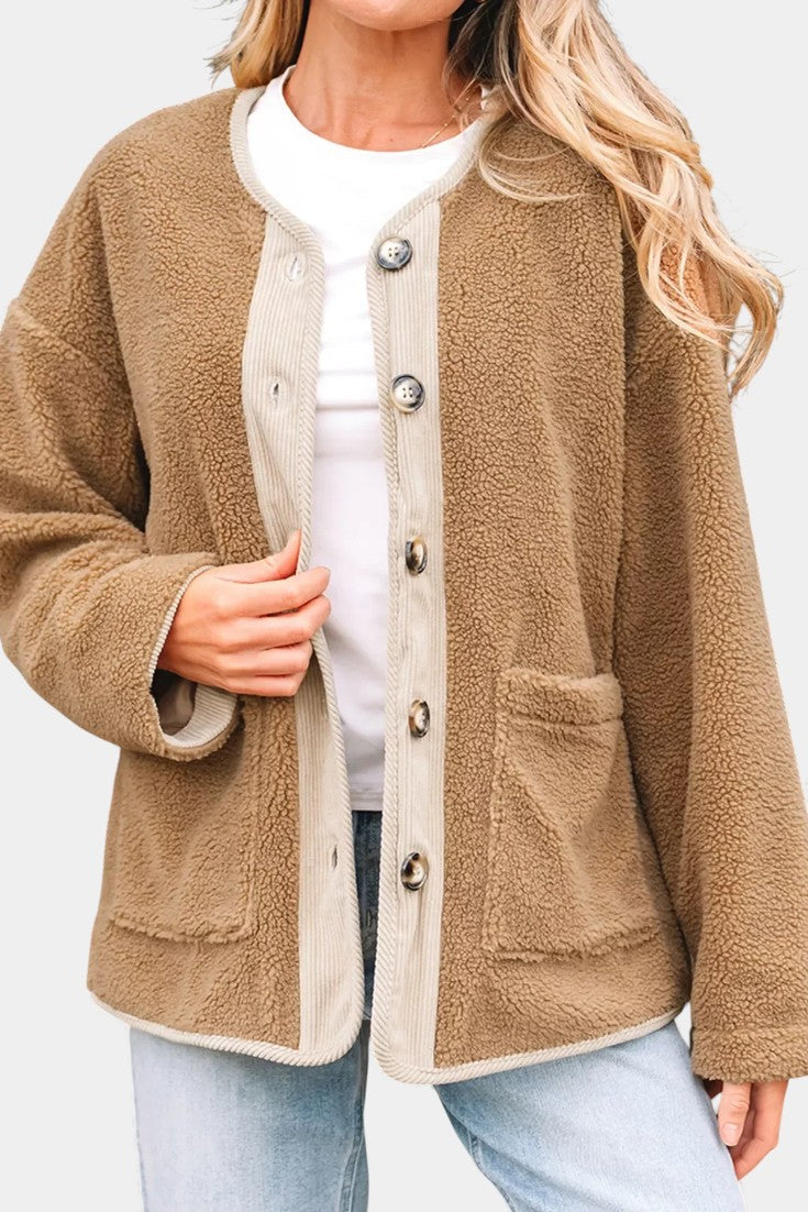 Sylvie | Relaxed Textured Button Jacket