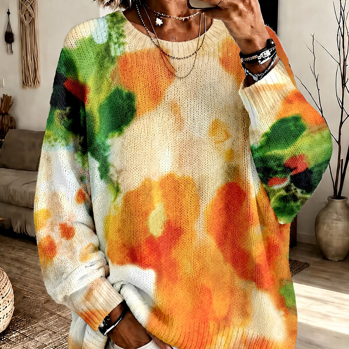 Juliette | Painterly Relaxed Sweater